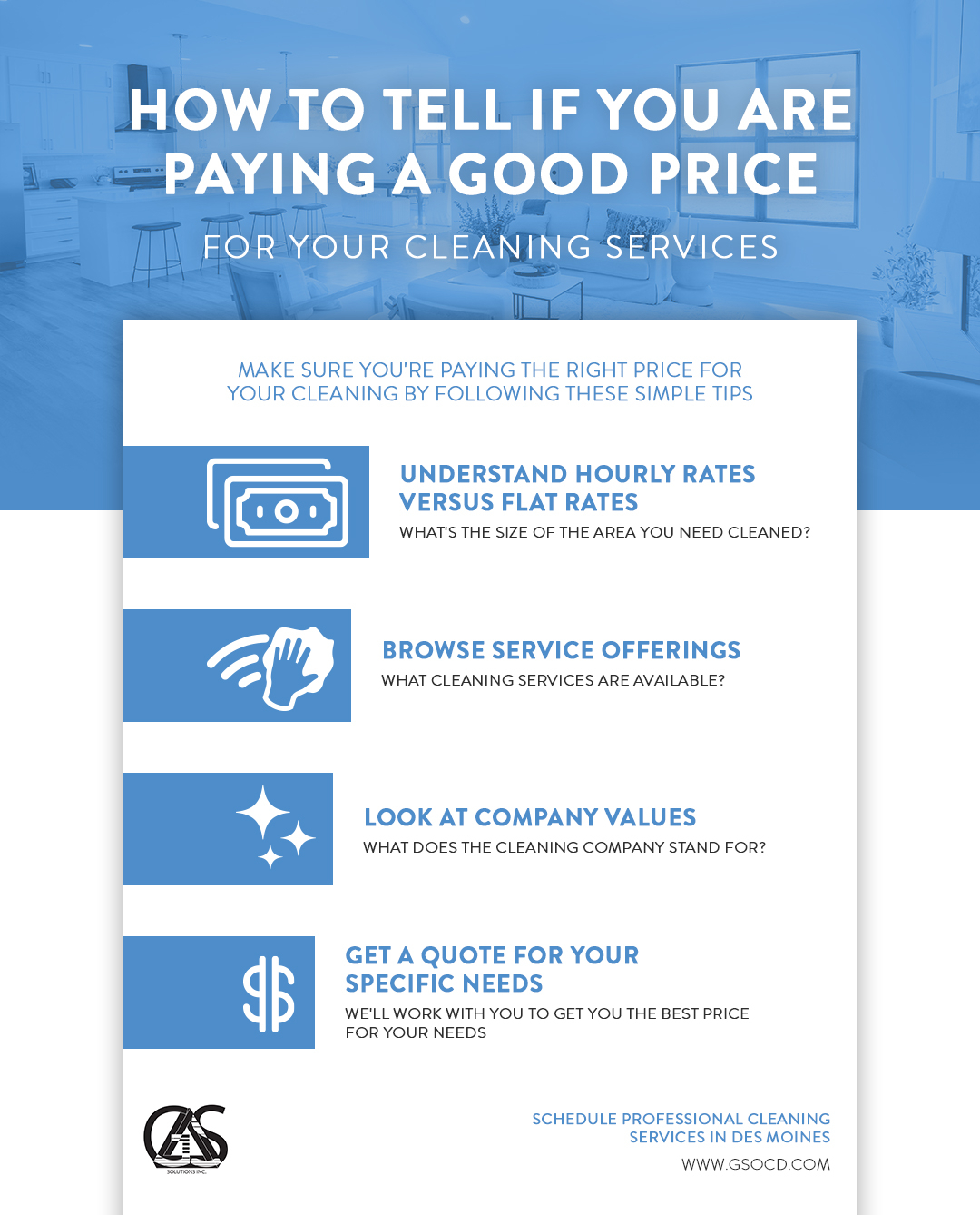 How To Tell if You Are Paying a Good Price for Your Cleaning Services